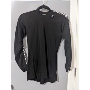 Helly Hansen Women’s Lifa Active Striped Wool Shirt Base Layer Black Size Small